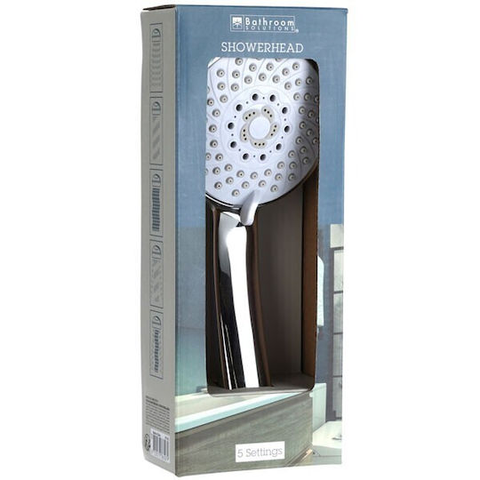 5 Function Chrome Handheld Showerhead Chrome