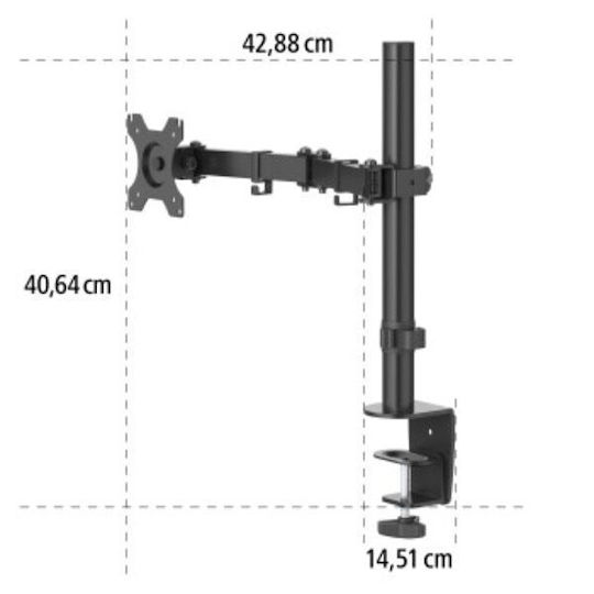 HAMA Стойка Монитор до 32" с Рамо Черна (00118490)