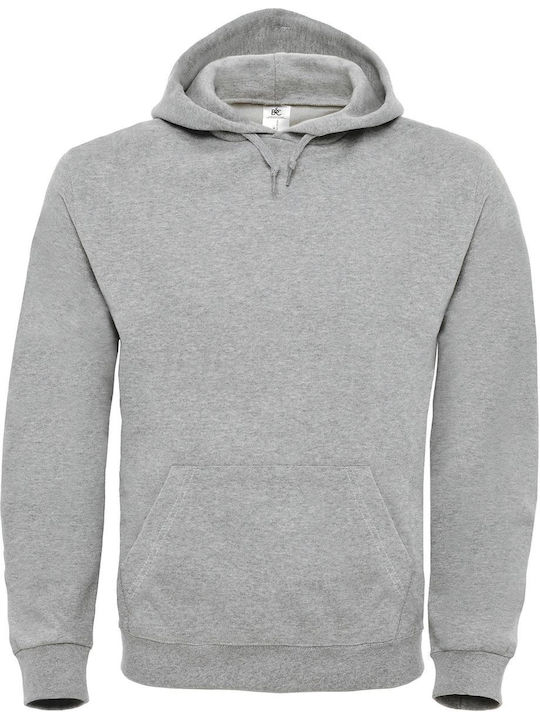 B&C Id.003 Men's Long Sleeve Promotional Sweatshirt Heather grey