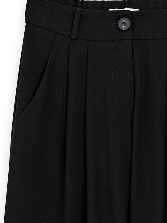 Damen Stoff Hose Black