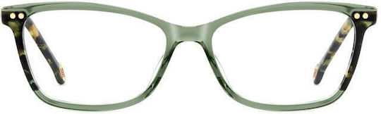 Carolina Herrera Plastic Eyeglass Frame Green HER 0280 1ED