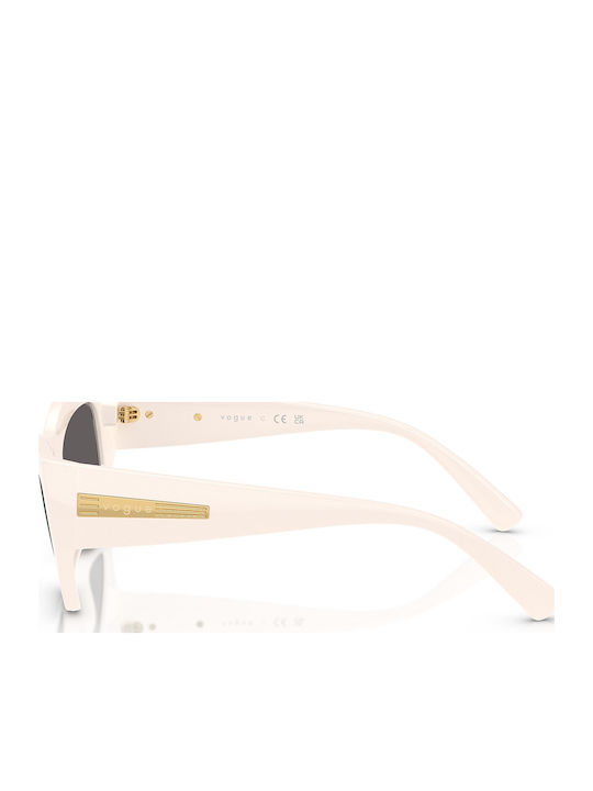Vogue Women's Sunglasses with Beige Horn-Rimmed Frame and Grey Lenses VO5607S 312487