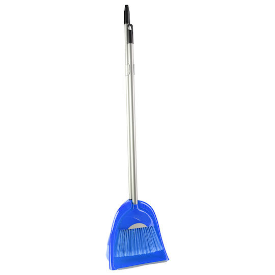 Plastic Dustpan with Rubber Band & Stick