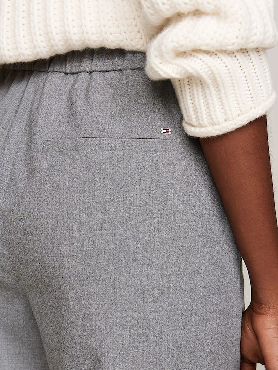 Dama Pantaloni Chino cu Croială Slim Gri