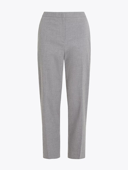 Dama Pantaloni Chino cu Croială Slim Gri