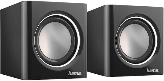 HAMA Sonic Mobil 185 Computerlautsprecher 2.0 mit Leistung 3W in Schwarz Farbe
