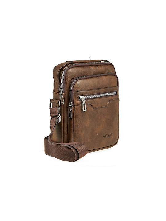 Verde Men's Bag Shoulder / Crossbody Brown