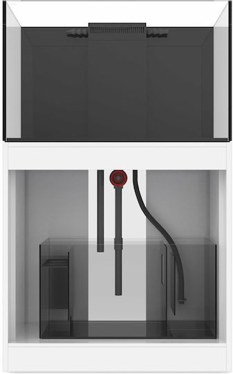 Waterbox Aquariums Marine X 90.3 Fish Aquarium with Base Cabinet, Filter and Black