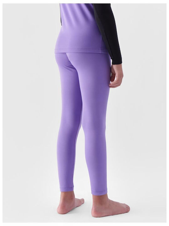 4F Kids Thermal Leggings Purple