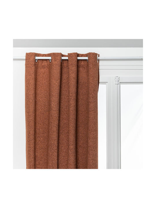 Atmosphera Blackout Curtain with Grommets Soana Orange 140x260cm