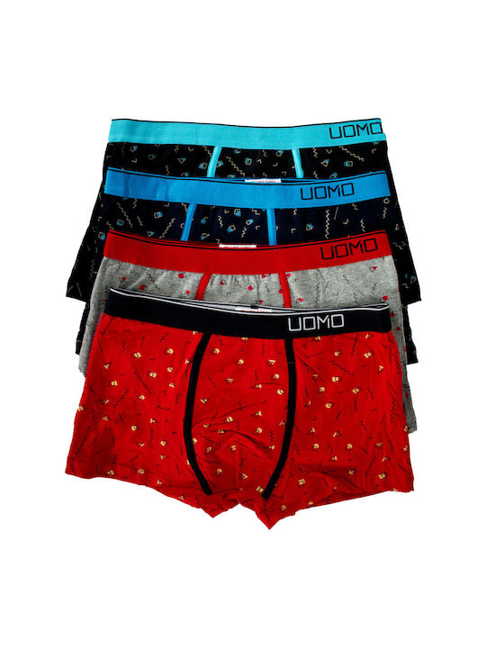 Uomo Set of Kids' Boxers Multi3 4pcs