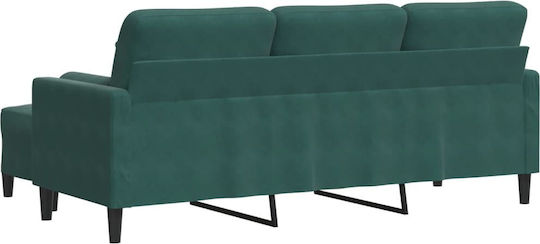 Dreisitzer Sofa Samt Grüner 197x77x80cm
