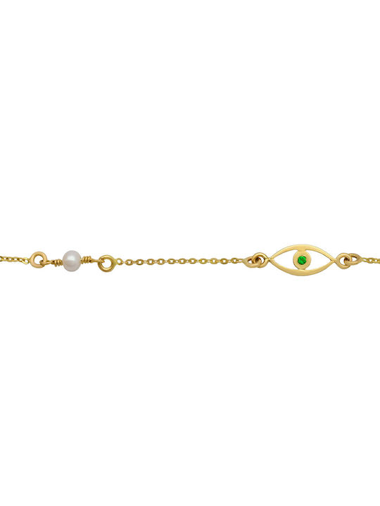 Savvas Design Bracelet made of Gold 14K with Pearls