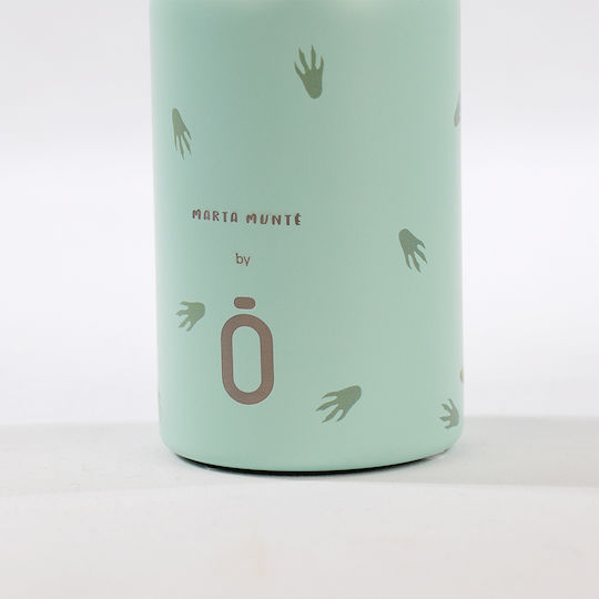 Runbott Kids Water Bottle Thermos Stainless Steel with Straw Non Spill 350ml (Various Designs/Colours)