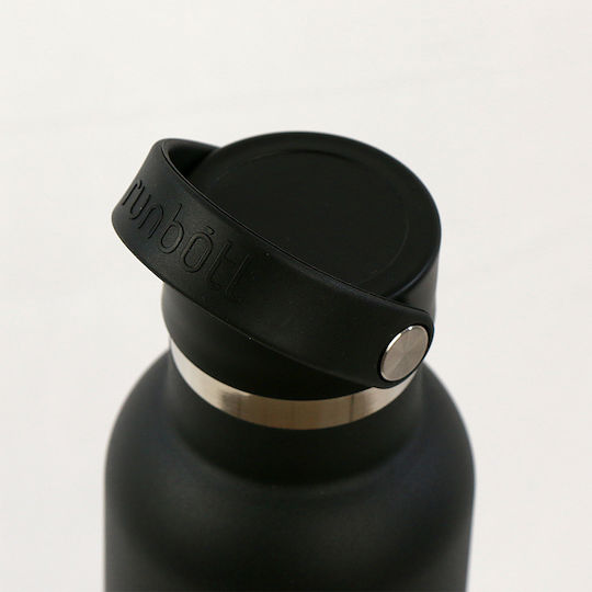 Runbott Runbott Thermosflasche Rostfreier Stahl BPA-frei 600ml Schwarz