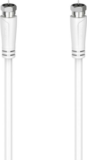 Hama Koaxialkabel F-Stecker 90 dB 5 m 205065 Weiß