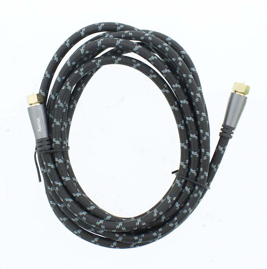 Hama 205078 Coaxial Cable 3 Meters Black