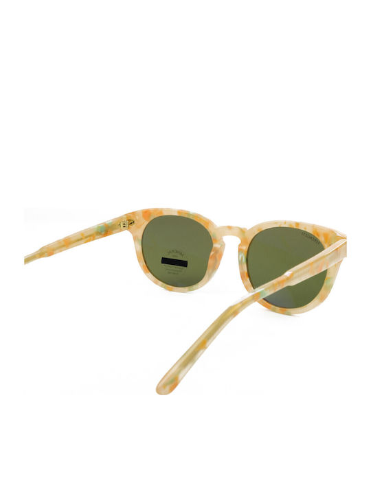 Serengeti Havah Unisex Γυαλιά Ηλίου με Κίτρινο Κοκκάλινο Σκελετό και Πράσινο Φακό SS574007
