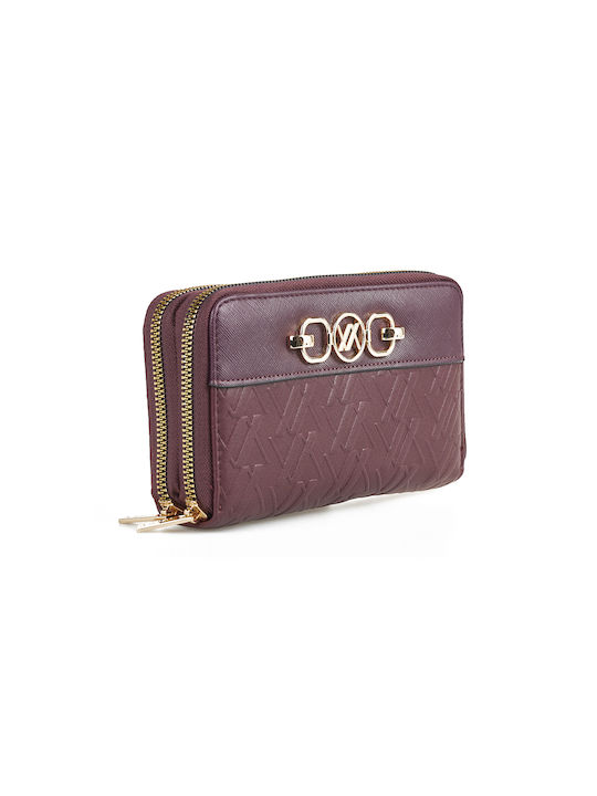 Verde Large Women's Wallet Burgundy