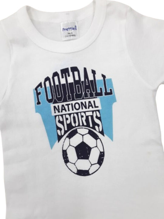 Pretty Baby Football Kids' Undershirt Short-sleeved