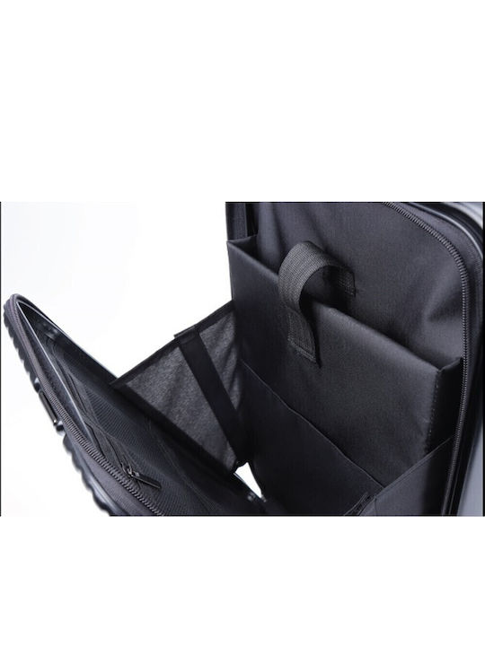 Nautica Valiză de Călătorie de Cabină Dura Neagră cu 4 Roți Înălțime 55cm