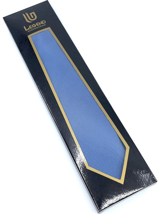 Legend Accessories Σετ Ανδρικής Γραβάτας Μονόχρωμη σε Γαλάζιο Χρώμα