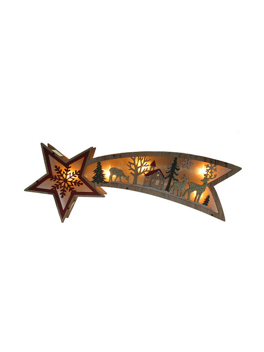 Weihnachtlicher Dekorativer Stern Holz 10.5x39cm 1Stück