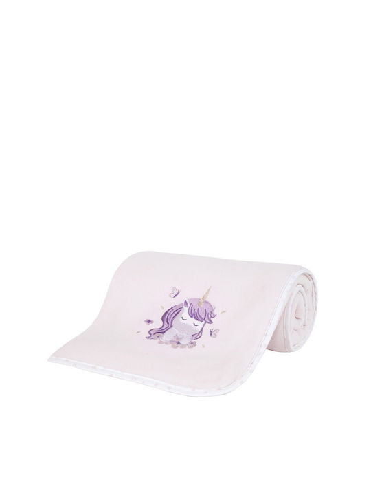 Nima Blanket Cot Fleece Lilac Lilac 110x140cm