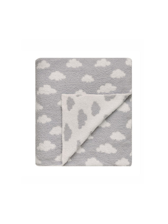 Kentia Blanket Nursery Swaddling Blankets Knitted Gray Grey 75x100cm