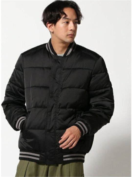 Winter Jacket Bomber Waterproof and Windproof Black