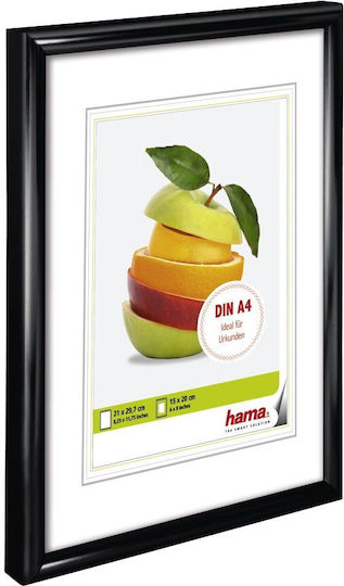 HAMA Rama Foto Montată Pe Perete Cu Cadru Negru Din Plastic 21x29.7 HAMA Rama Foto Montată Pe Perete Cu Cadru Negru Din Plastic 21x29.7
