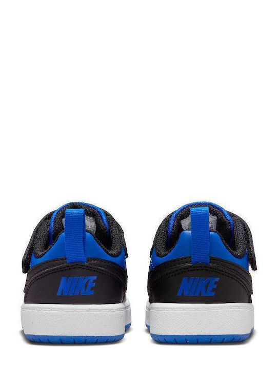 Court Borough Παιδικά Sneakers με Σκρατς Μαύρα