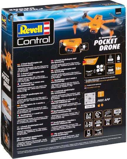 Revell RC Quadrocopter Pocket Drone Drohne Mini mit Kamera