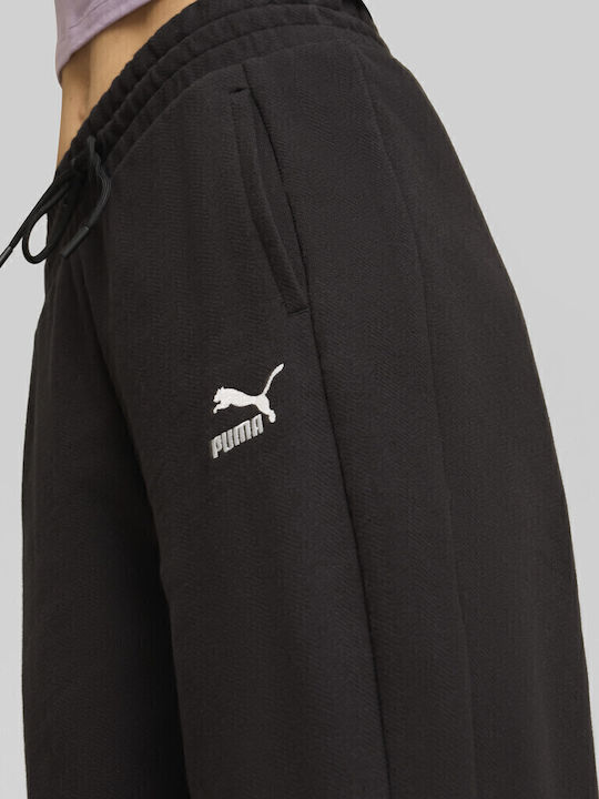 T7 Hohe Taille Jogginghose Black