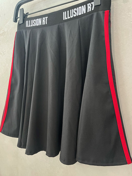 Φούστα Κλος Black With Red Stripes
