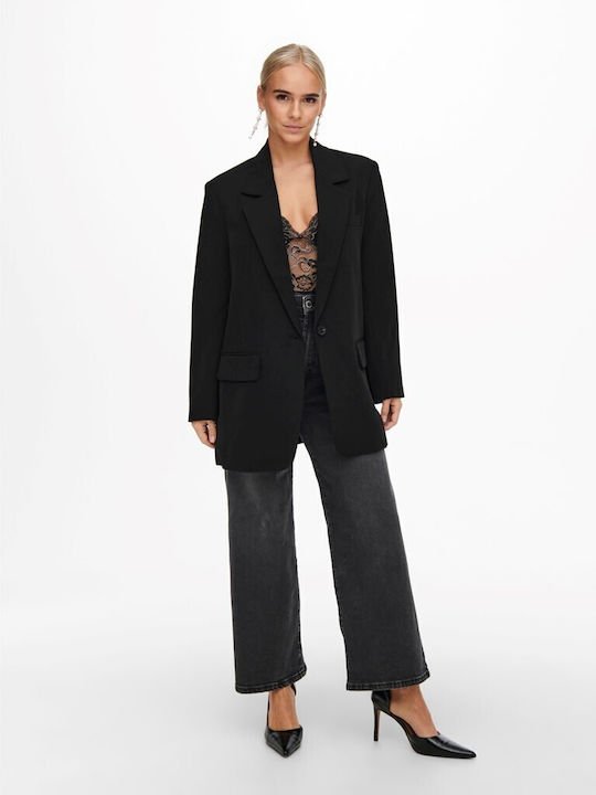Only Women's Blazer Charcoal