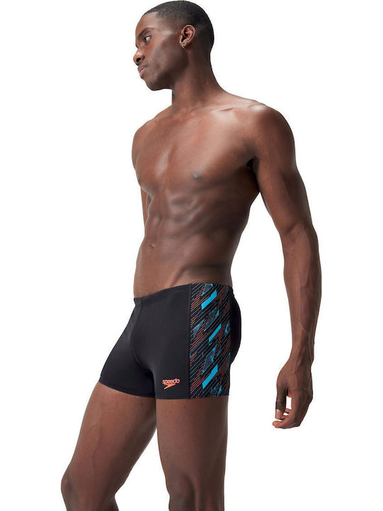 Speedo M Hyperboom Panel Aquashort Herren Badehose Shorts Marineblau