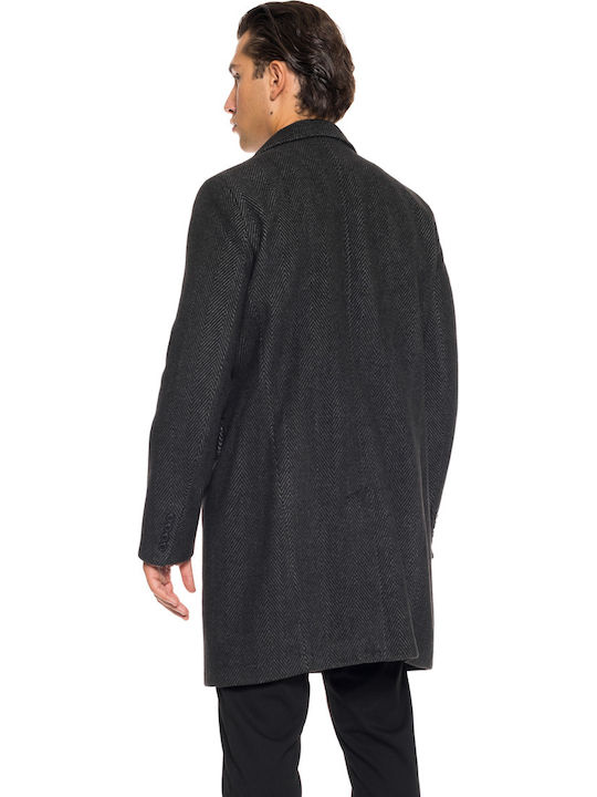 Herren Mantel Black