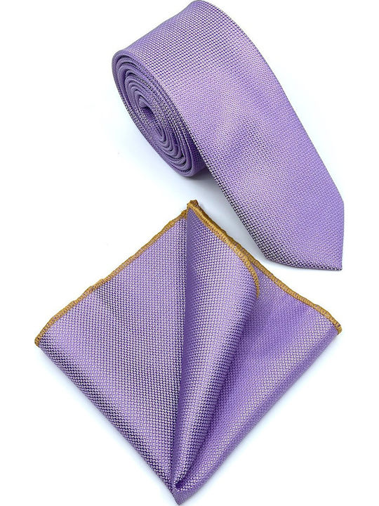Legend Accessories Synthetic Men's Tie Set Monochrome Lilac