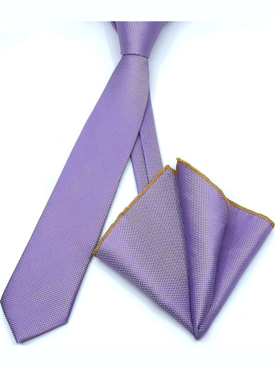 Legend Accessories Synthetic Men's Tie Set Monochrome Lilac