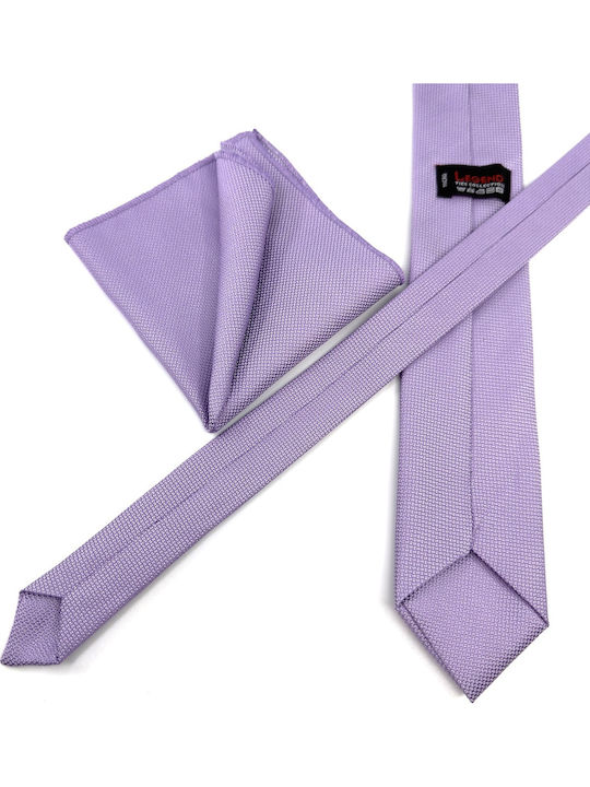 Legend Accessories Synthetic Men's Tie Set Monochrome Lilac
