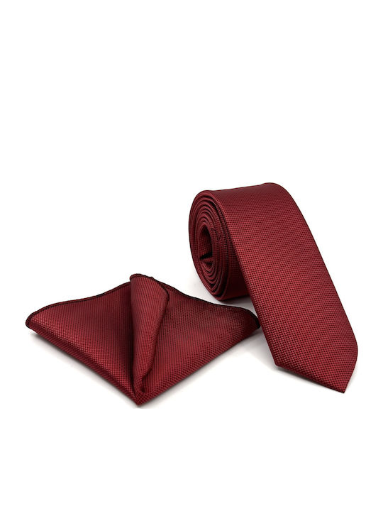 Legend Accessories Подредба Мъжка Вратовръзка Синтетична Монохромна в Бордо Цвят