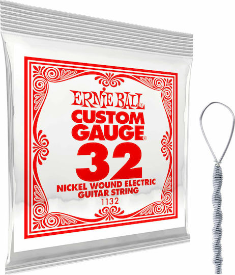 Ernie Ball Loop End Einzel Nickel gewickelt Laouto-Saiten 32 Zoll