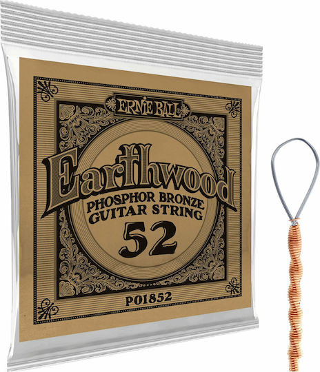 Ernie Ball Earthwood Einzel Saiten Phosphor-Bronze für Mandolinen 52" Schleifenende
