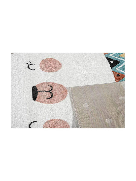 Carousel Lama Παιδικό Χαλί Γκρι 160x230cm