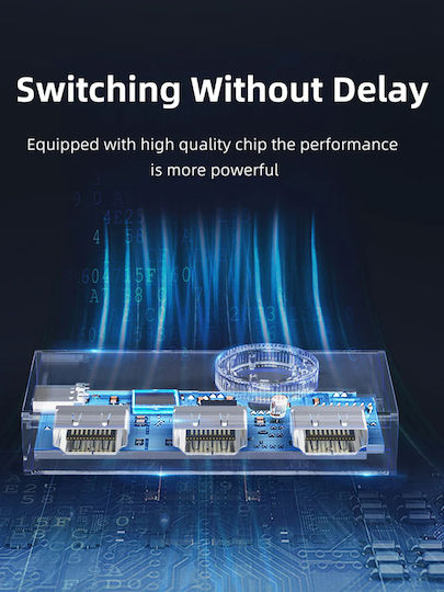 Cabletime HDMI Switch CT-HS8K2-AG 2 1 8K/60Hz 4K/120Hz Gray