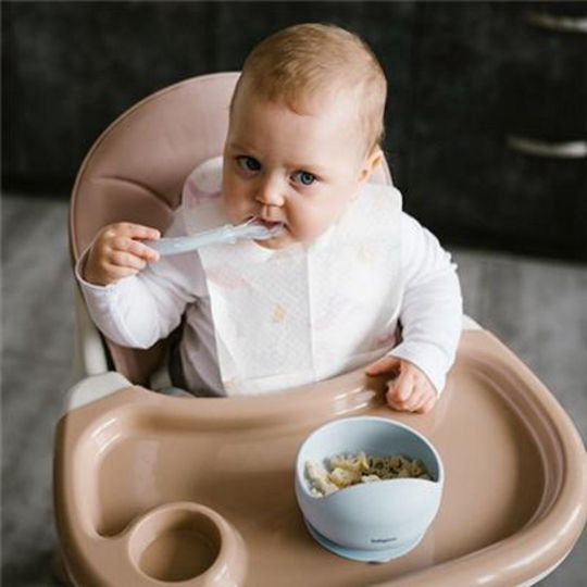 Babyono Детска Купа За Хранене от Силикон Син
