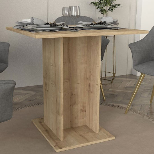 Allos Квадрат Трапезария Трапезария Дървено Sapphire Oak 75x75x77бр