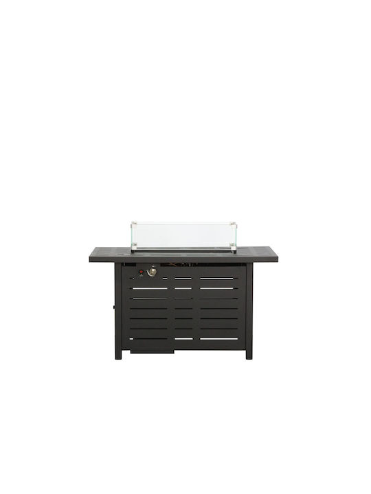 Thermogatz Tg Wide 110h75 Τζάκι Εξωτερικού Χώρου Μεταλλικό Μαύρο 109x56x75cm