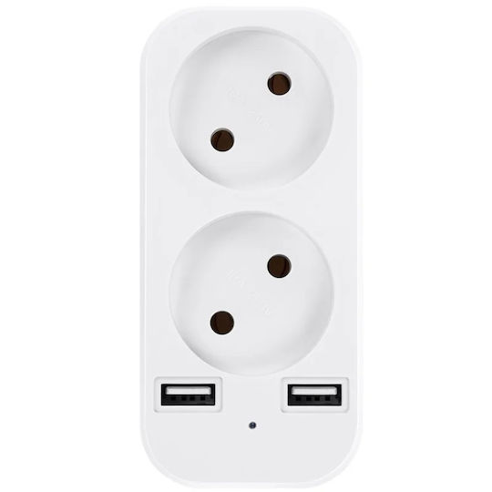 Cameră Spion Adaptor Dublu Iuni Ad1 8 Gb Wi-fi Full Hd Senzor de Mișcare